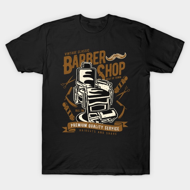 barber shop T-Shirt by Asocool